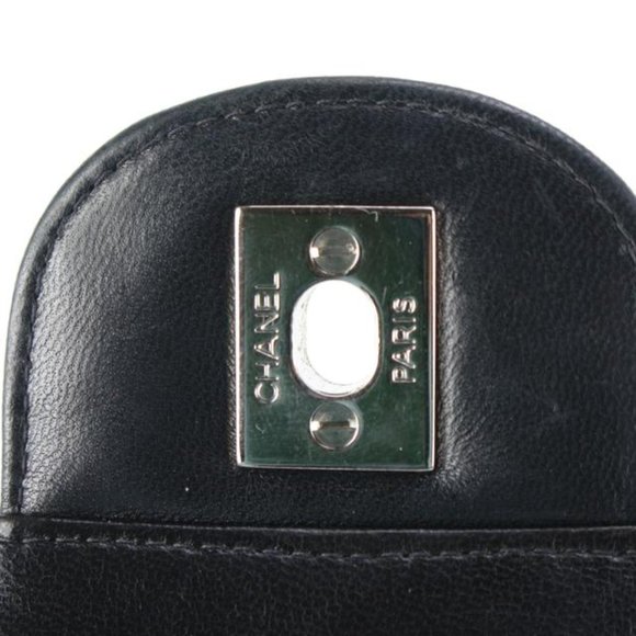 Chanel Black Quilted Lambskin Jumbo Double Flap Classic Bag 55cz55s - Picture 7 of 12